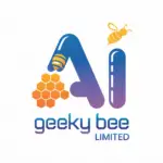 Logo of Geeky Bee Limited with stylized bee and honeycomb