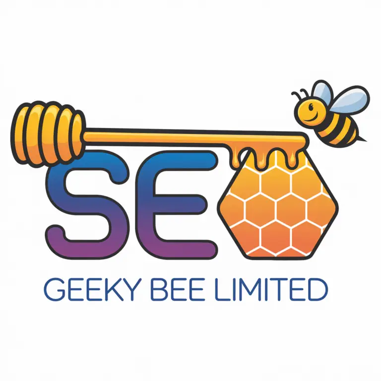 Geeky Bee Limited SEO honeycomb logo